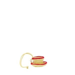 J. W. Anderson Teacup Charm With Leather Cord And Logo Detail - NWT